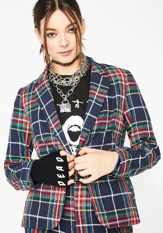 Women's Vintage-Inspired Clothing Limited Time Plaid Habit Jacket