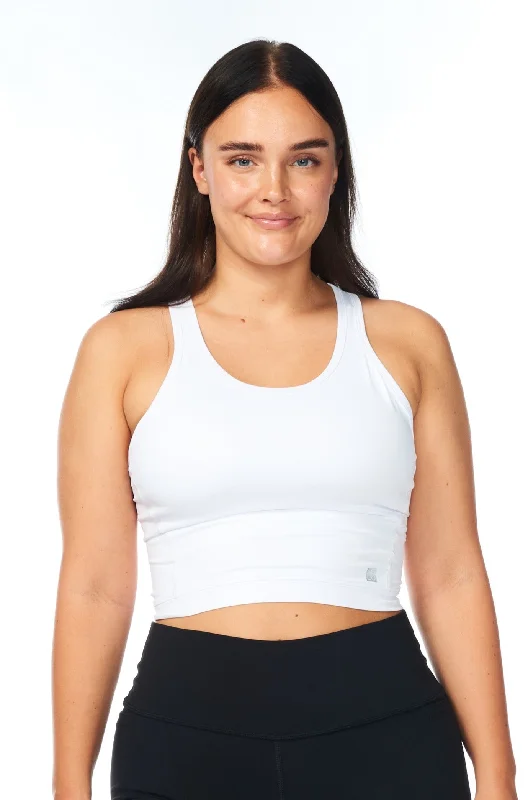 Luxe Style Discounts Women's Trendy Garments Luxe Style Discounts WYN by MALO core crop 2.0 - white