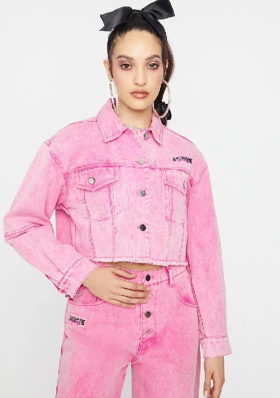 Women's Transitional Outfit Flash Sale Link Up Denim Jacket