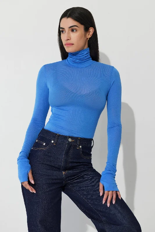 Budget-Friendly Fashion Women's Resort Apparel Budget-Friendly Fashion Eloise Sheer Turtleneck