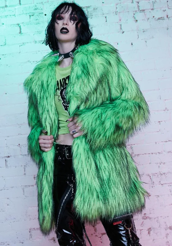 Women's Clothing For Everyday Wear Exclusive Sale Wanted Dead Or Alive Faux Fur Jacket