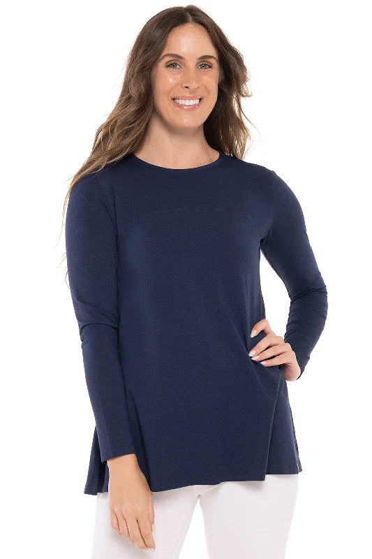 Fashion Forward, Function First Women's Luxury Apparel Fashion Forward, Function First Women's Daybreak Swing Top | Navy