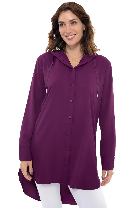 New Arrivals Women's Everyday Attire New Arrivals Women's Palma Aire Beach Shirt  | Rich Plum