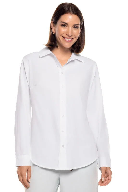 Holiday Glam Modern Women's Apparel Holiday Glam Women's Rhodes Shirt | White