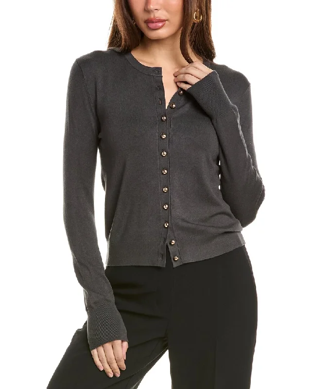 Women's Luxury Apparel Discover Promotions T Tahari Crewneck Cardigan