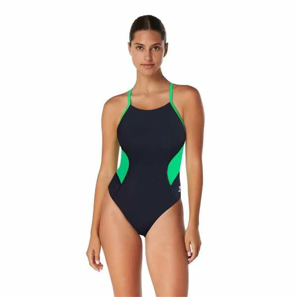 Stylish Women's Outfit Flash Sale Now Speedo Spark Splice Crossback 1-Piece