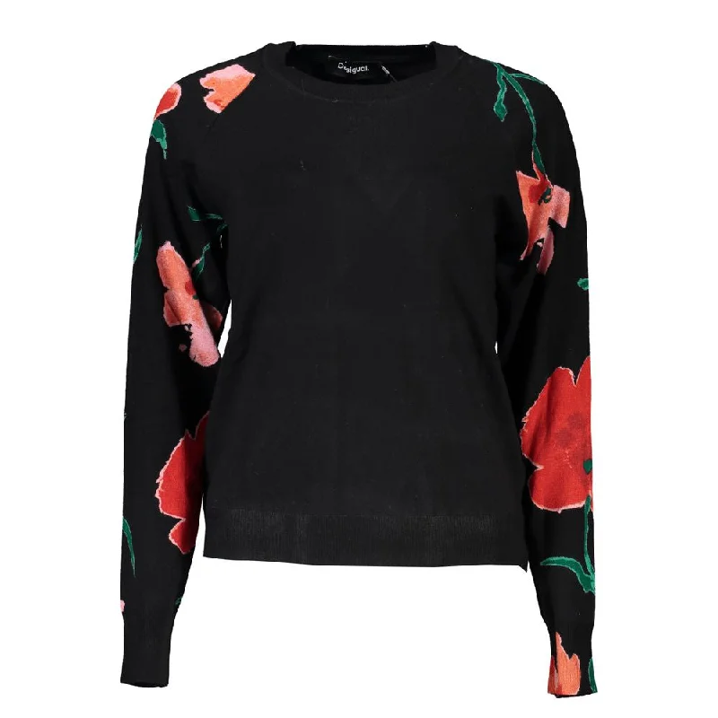 Women's Tops And Clothing Mega Sale Desigual Chic Contrast Crew Neck Women's Sweater