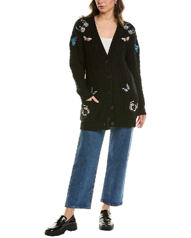 Women's Professional Attire Fashion-Forward Valentino Wool Cardigan