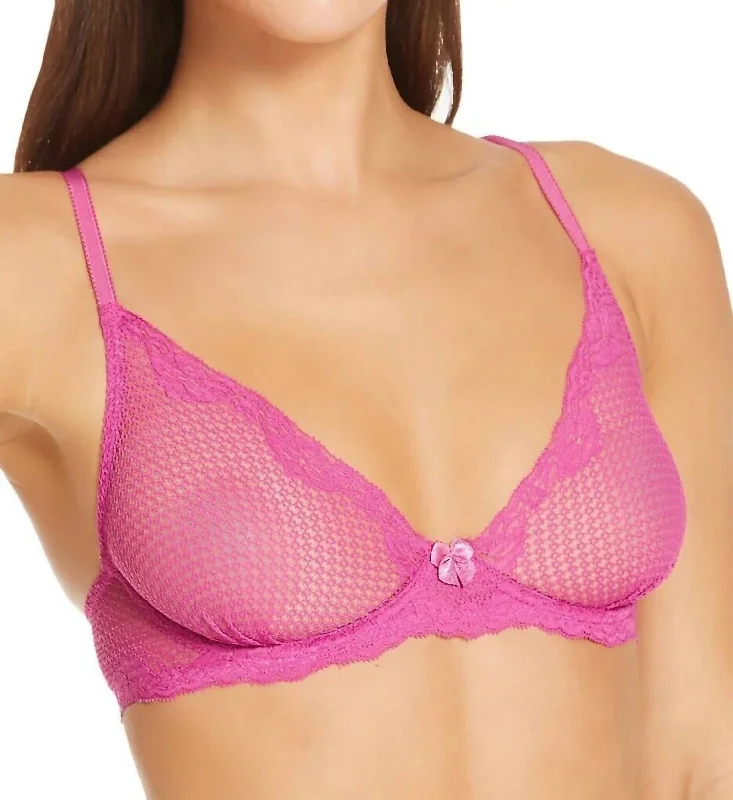 Women's Everyday Clothes Flash Sale Alice Lace Plunge Bra In Orchid