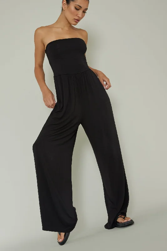 Modern Women's Outfit Exclusive Deals Online Morocca Strapless Jumpsuit Black