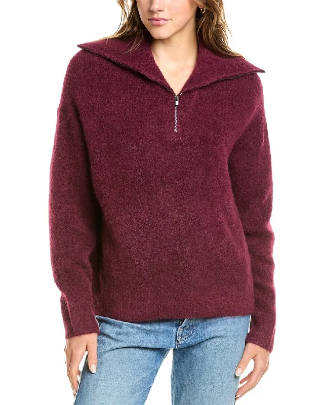 Women's Everyday Garments On-Trend Fashion Offers Vince 1/4-Zip Alpaca-Blend Sweater