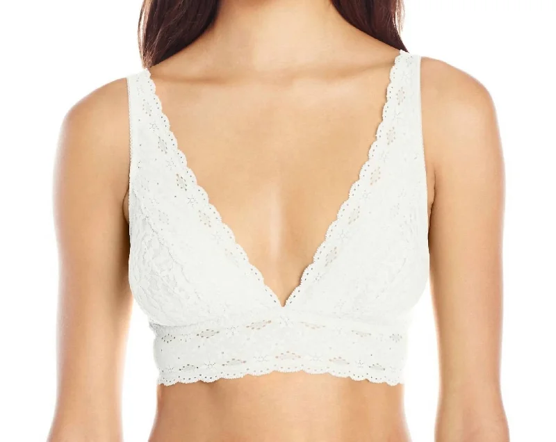 Women's High-Fashion Clothes Chic & Modern Sales Halo Lace Soft Cup Bralette Bra In Ivory