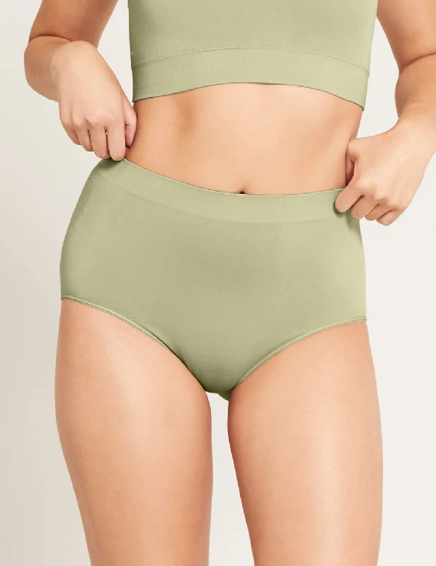 Stylish Outerwear Clothes For Women Buy More, Save More LYOLYTE Full Boyleg Brief - Sage