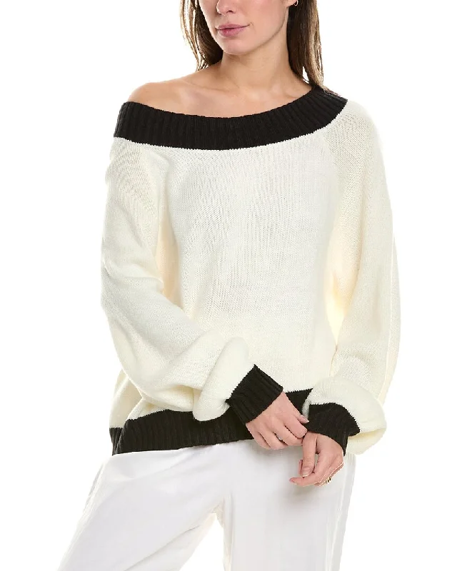 Women's Weekend Outfit Limited Styles WeWoreWhat Off-the-Shoulder Sweater