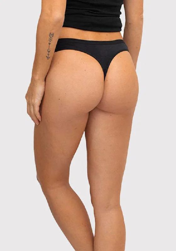 Women's Tops And Clothing Exclusive Discounts Kylie Thong Underwear - Black