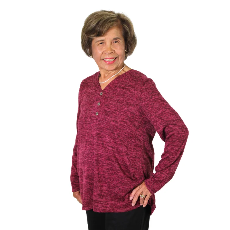 Stupidly Low Prices Lorraine Adaptive Top - Red Mix