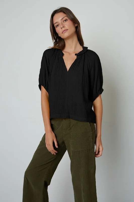 Seasonal Style Discounts ANNETTE COTTON GAUZE TOP