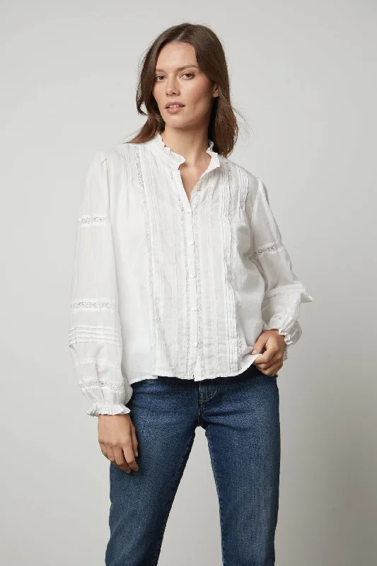 Playful Fashion Offers ROMY LACE BOHO TOP