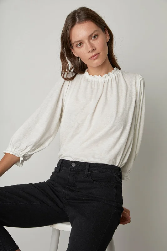 Bid Farewell To The Old Season BARBARA 3/4 SLEEVE TOP