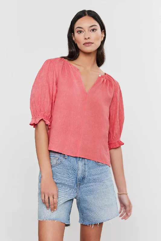 Popular Collection CELINE LINEN TOP