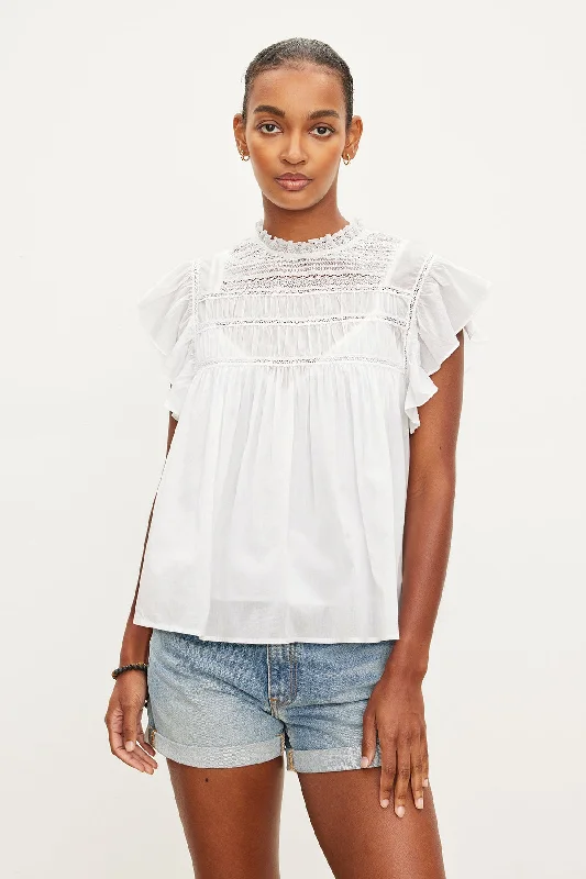 Sophisticated Fashion INESSA COTTON LACE TOP