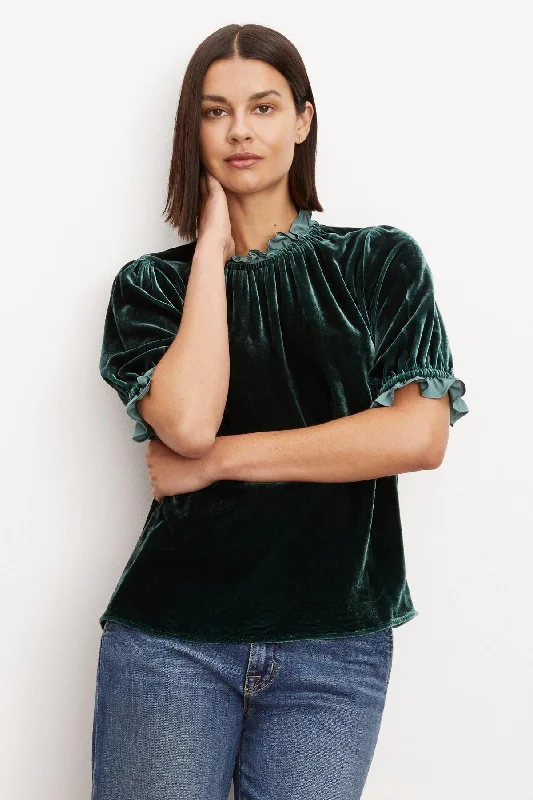 Big Discounts VAL SILK VELVET TOP