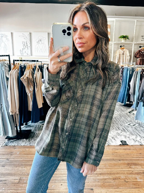 Casual Chic Deals Harley Khaki Plaid -ALL SALES FINAL