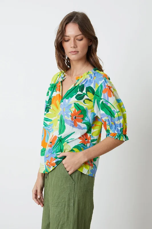 Weekend Exclusive CARRIE PRINTED BOHO TOP