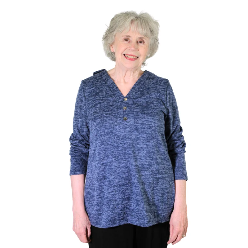 Special Offer For You Lorraine Adaptive Top - Blue Mix