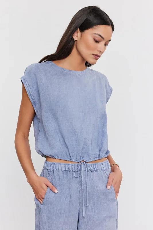 The Good Stuff BAYLA LINEN TOP