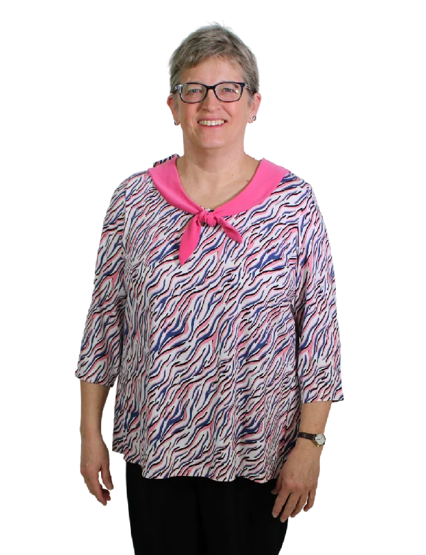 Browse Our Top Products Ella Adaptive Top - Pink Geometric