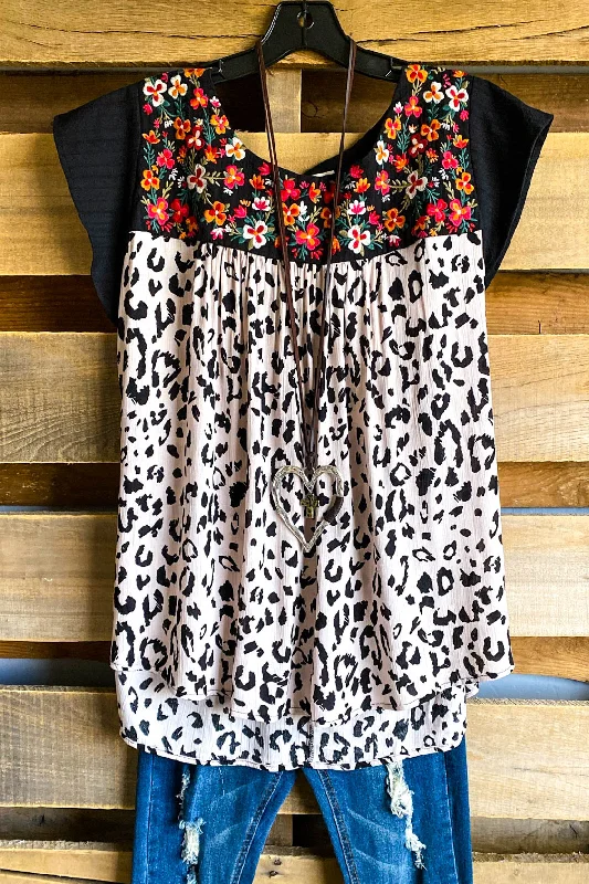 Sustainable Fashion Extravaganza AHB EXCLUSIVE: Late Night Spring Top - Leopard