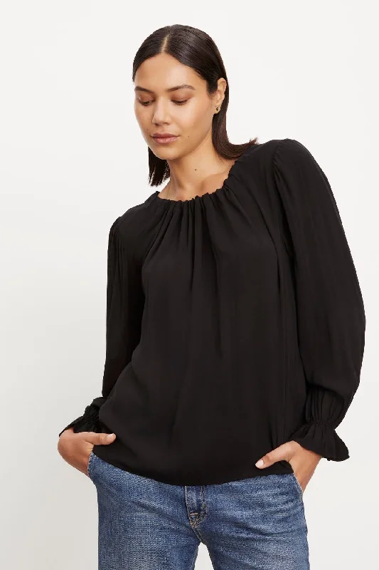 Durable Fashion Picks BRISTOL NECK TIE TOP