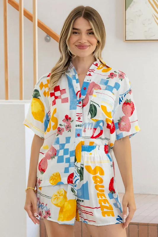 Flash Sale Fever Delta Shirt Limoncello Print