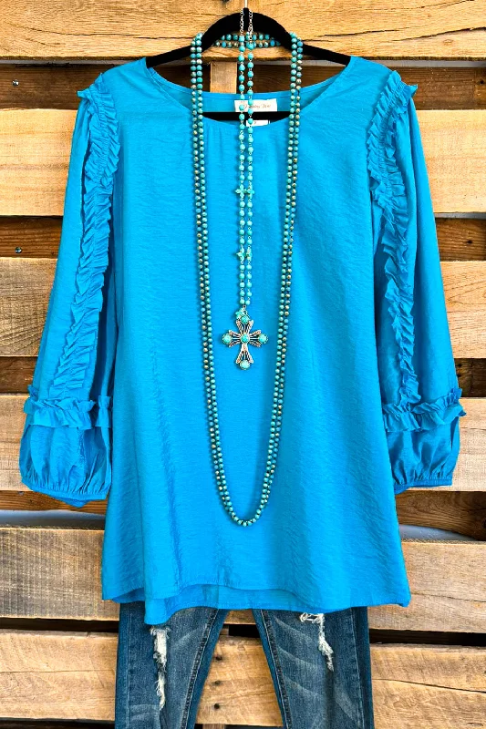 Low Price Special Fancy Visions Top - Blue