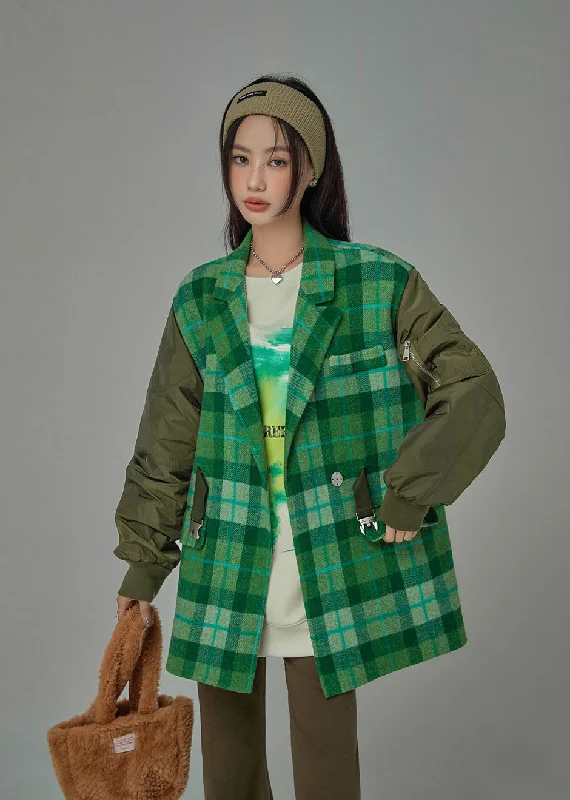 Sustainable Women's Clothes A Certain Charm Checkered Coat