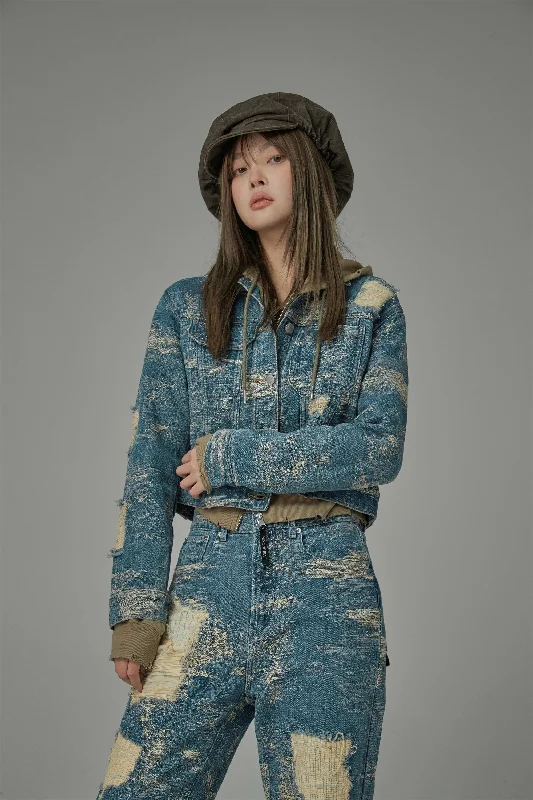 Women's Clothing And Garments Sets No Time For Wandering Denim Jacket