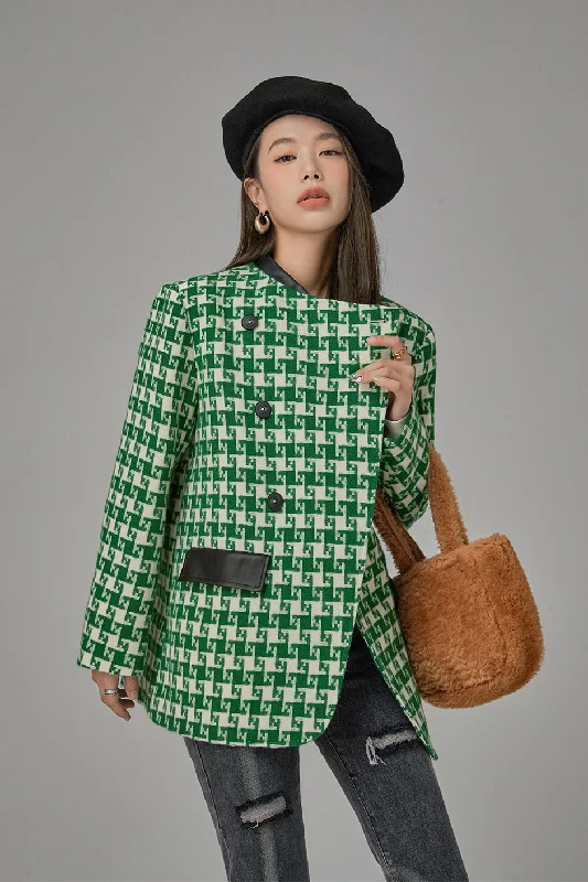 Women's Office Clothing Show Me Promises Pattern Jacket