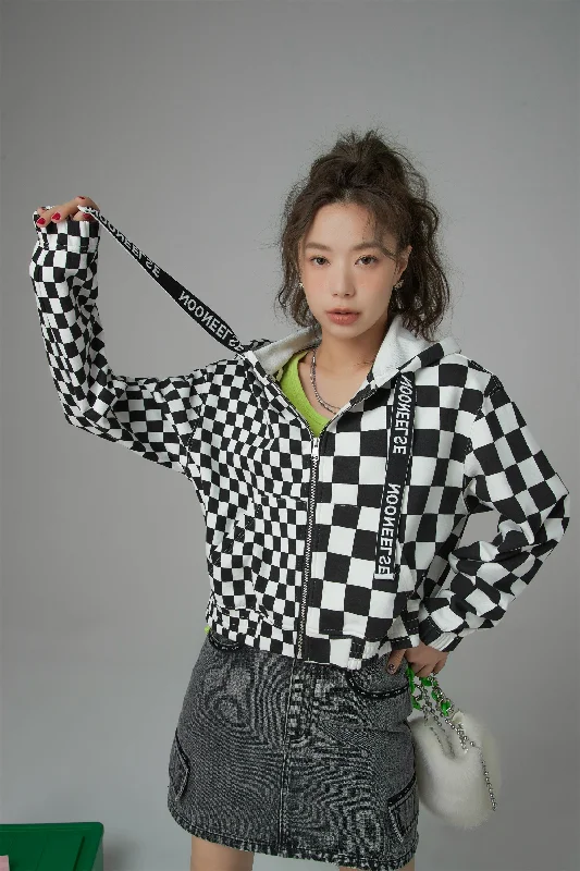 Trendy Clothing, Unbeatable Disco For Sure You Got This Checkered Jacket