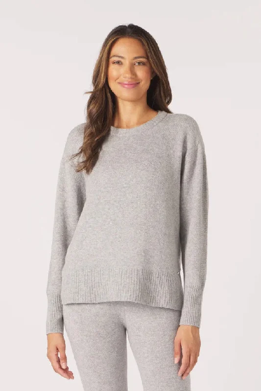 Vintage Clothing For Women Comfort Meets Fashion Elevated Knit Crew - Ash Grey *Restocks in October