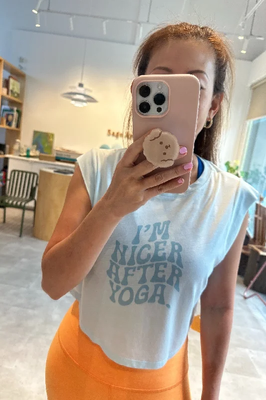 Fashionable Women's Clothes Chic Styles I'm Nicer After Yoga Tank