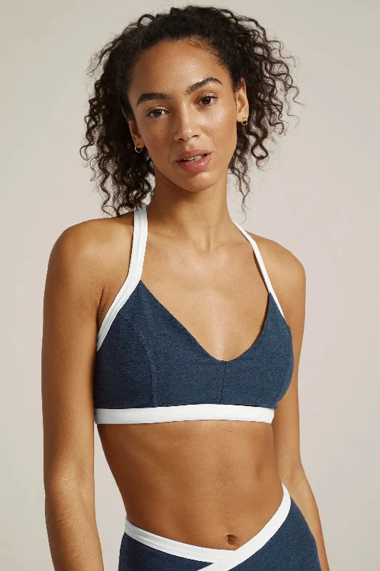 Comfortable Women's Apparel Chic And Trendy Outlines Bra - Navy White