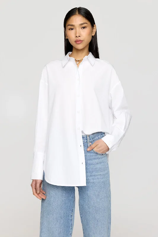 Women's Seasonal Garments Seasonal Picks THE ESSENTIAL POPLIN SHIRT - WHITE