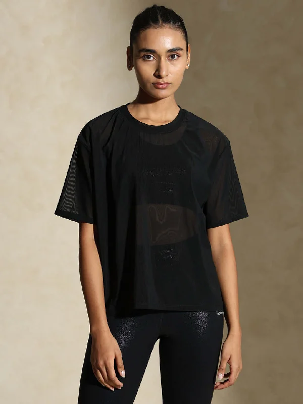 Women's Night-Out Clothes Absurdly Cheap Sale Traq Mesh Tee Black