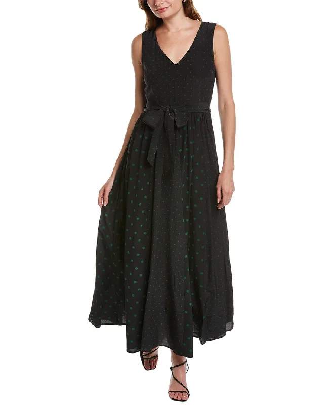 Women's Elegant Apparel Fall Sale, Prices Drop Elie Tahari Polka Dot Silk Maxi Dress