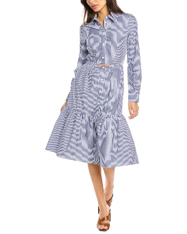 Luxury Women's Clothing Trendy Styles Linden Street Studio Cutout Shirtdress