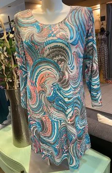 Casual Chic Clothing For Women Laid-Back Fashion Offers Psychedelic Dress