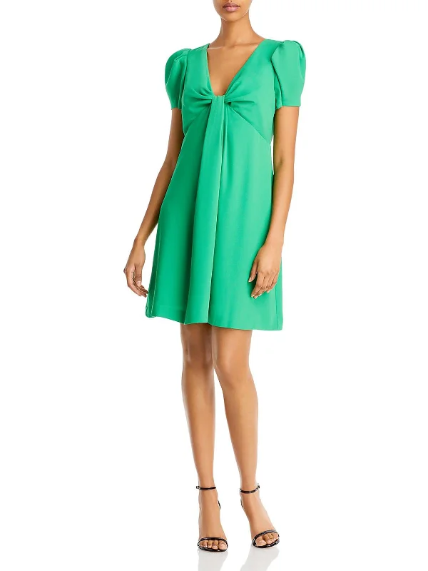 Women's Sporty Clothes Hot Trends Womens Knot-Front Mini Cocktail and Party Dress