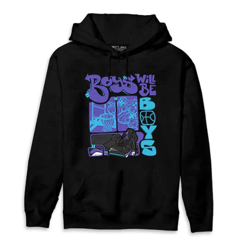 Urban Unisex Fashion Outfits Sophisticated Style Offers NastyJamz Aqua 6s Hoodie Match Boys Will Be Boys