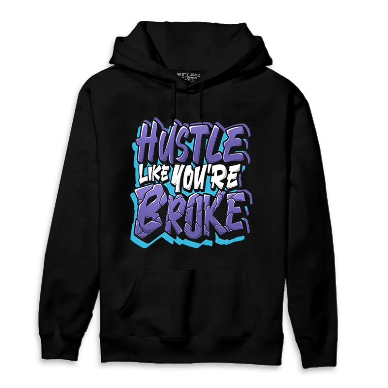 Modern Unisex Streetwear Outfits Limited Time Special Offer NastyJamz Aqua 6s Hoodie Match Hustle Like Broke